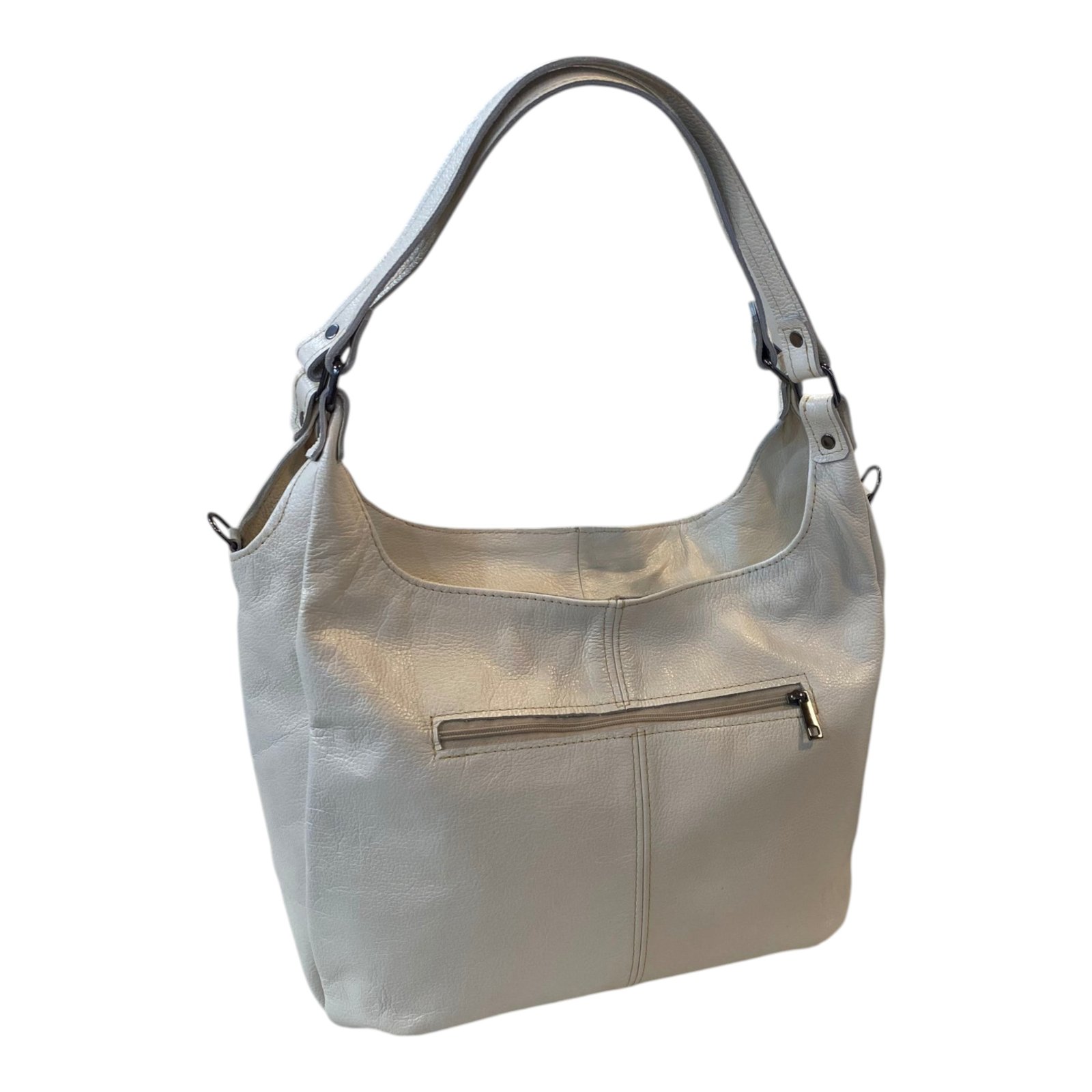 Bolsa Feminina Hobo Couro Legítimo Ombro E Transversal Luxo - Imagem 54