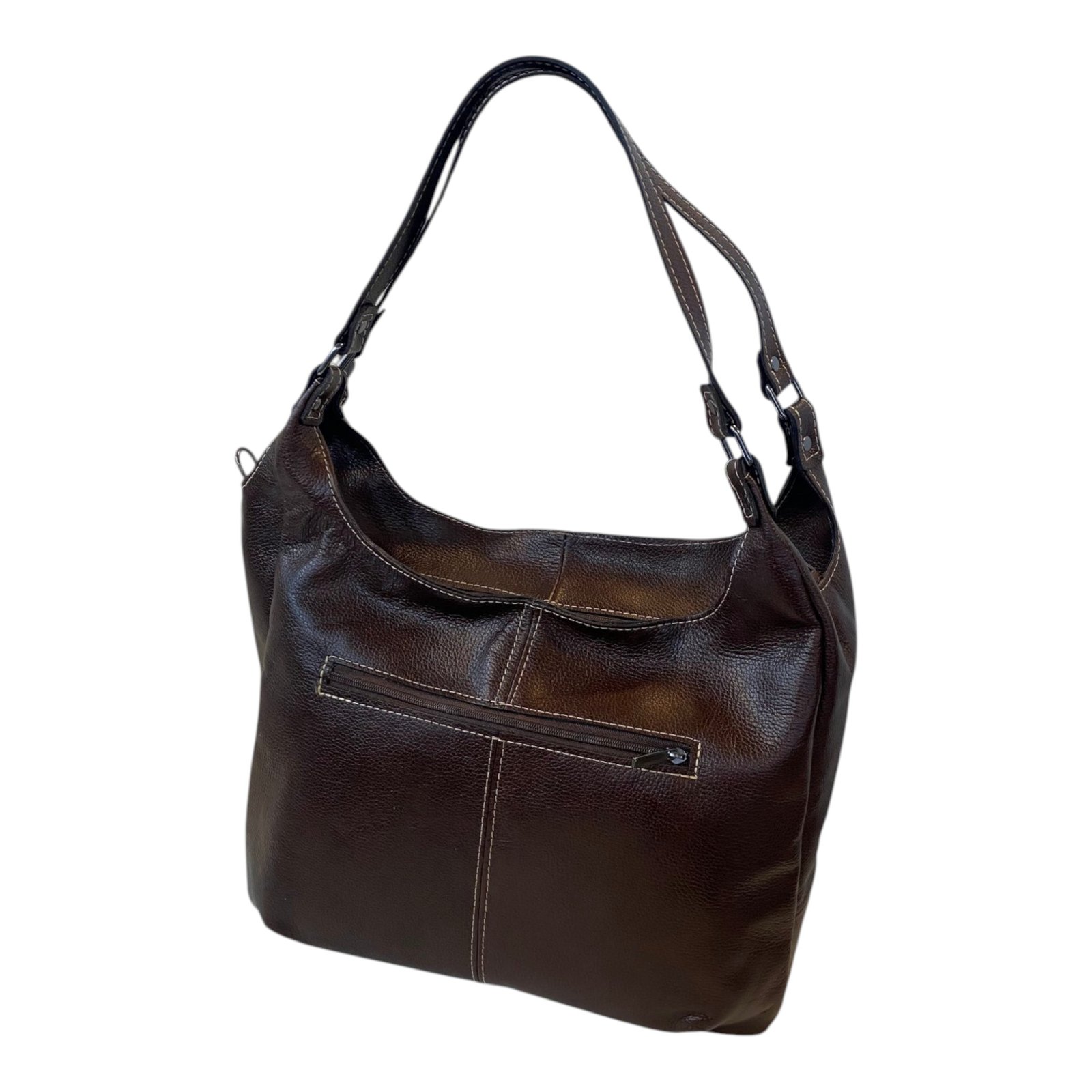 Bolsa Feminina Hobo Couro Legítimo Ombro E Transversal Luxo - Imagem 45