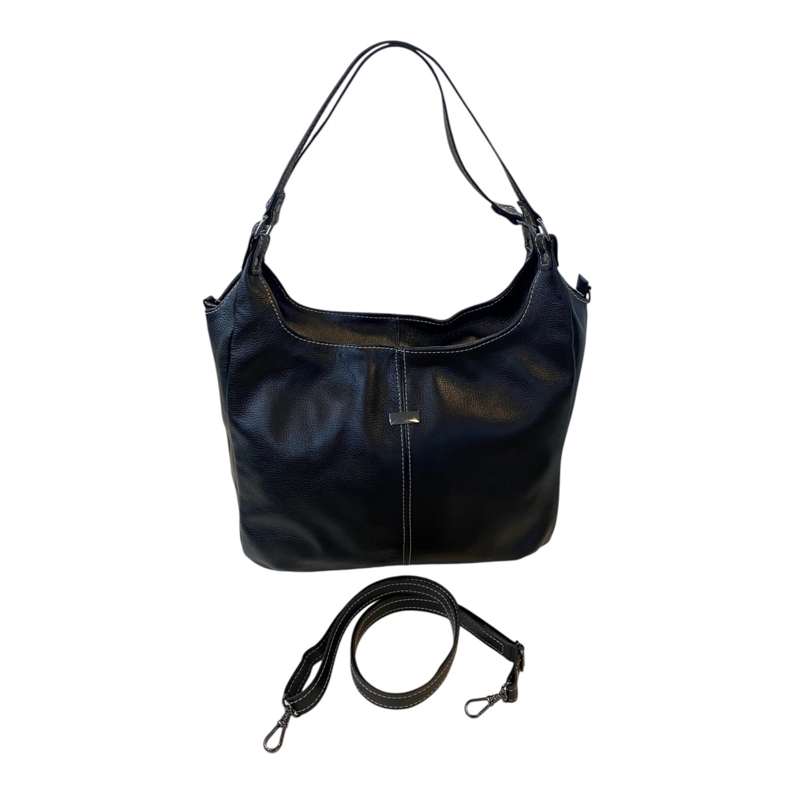 Bolsa Feminina Hobo Couro Legítimo Ombro E Transversal Luxo - Imagem 34