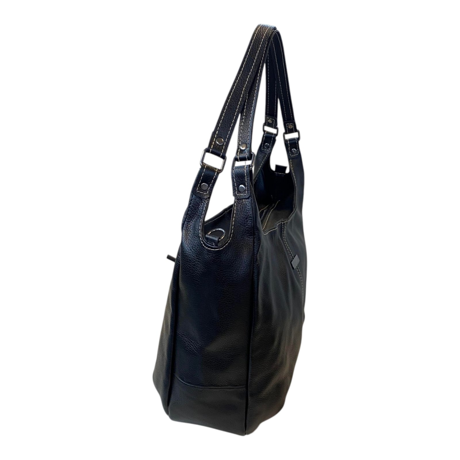 Bolsa Feminina Hobo Couro Legítimo Ombro E Transversal Luxo - Imagem 41
