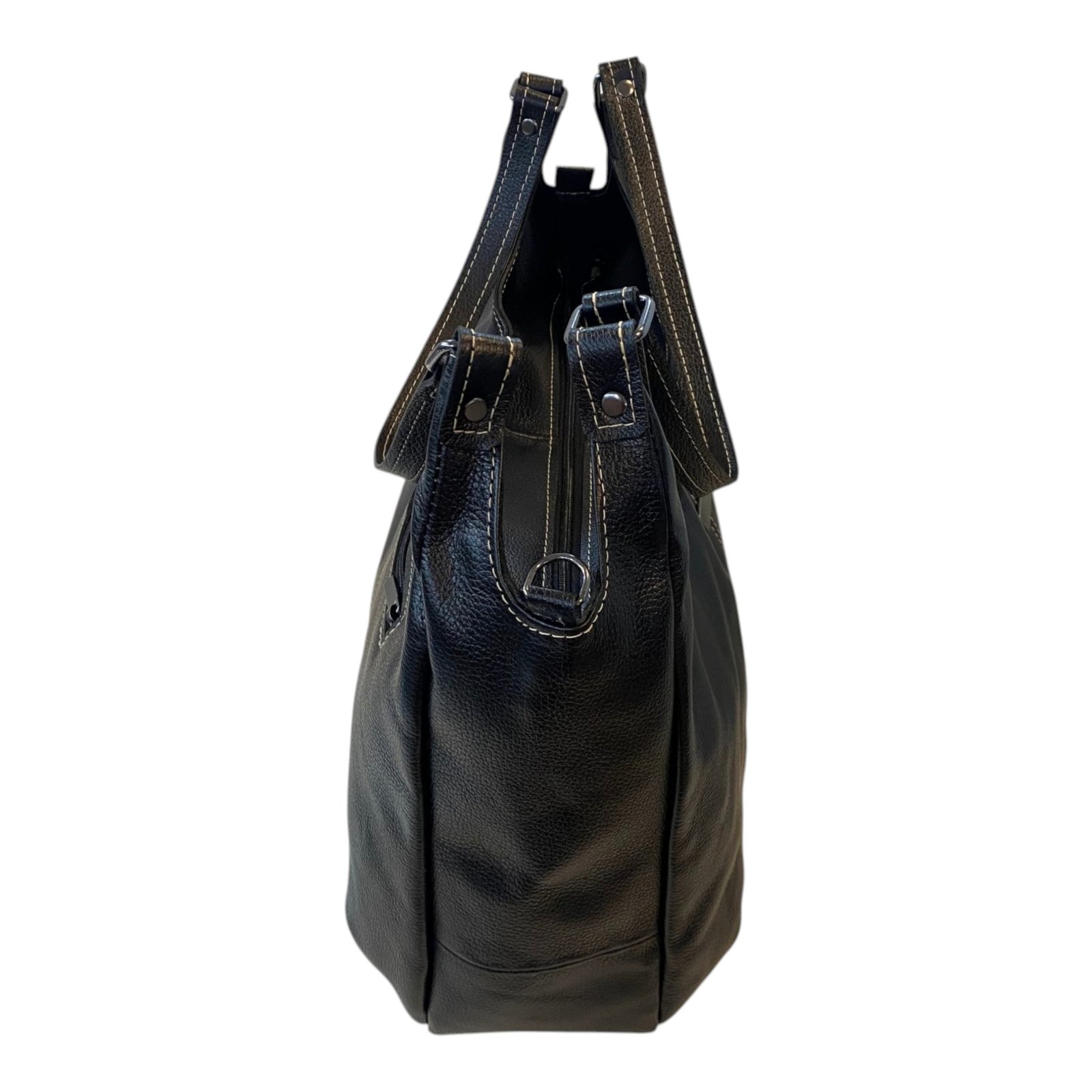 Bolsa Feminina Hobo Couro Legítimo Ombro E Transversal Luxo - Imagem 39