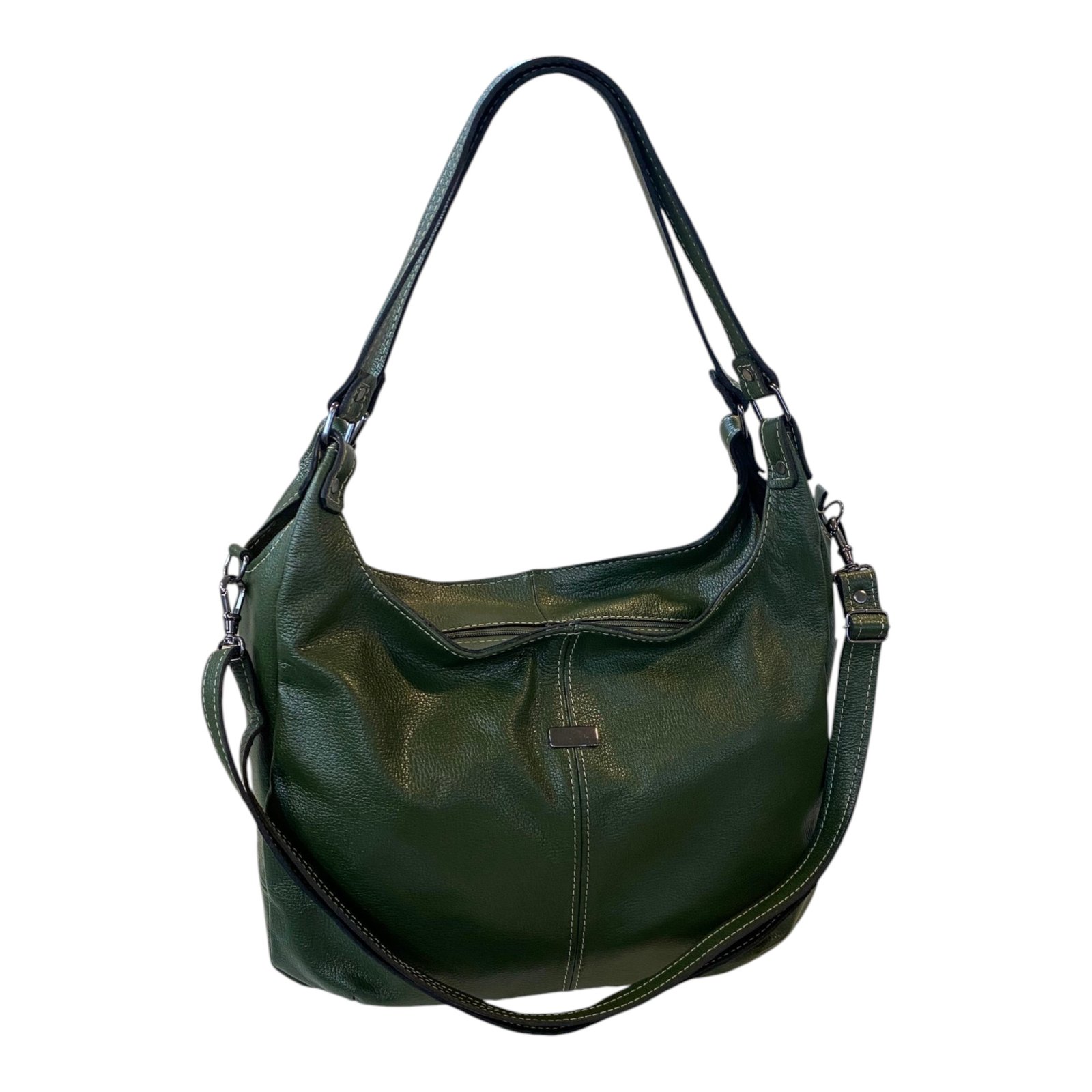 Bolsa Feminina Hobo Couro Legítimo Ombro E Transversal Luxo - Imagem 31