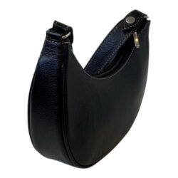 Bolsa Meia Lua Couro Bovino Pequena Ombro Social Festa U