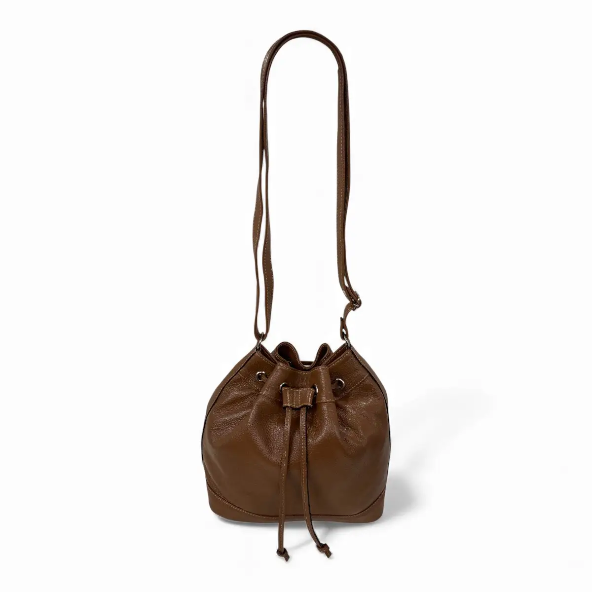 Bolsa Feminina Couro Legitimo Transversal Saco Saquinho Lisa Moda - Imagem 54
