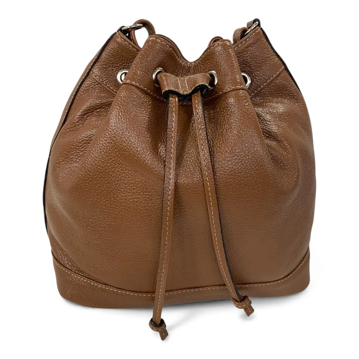 Bolsa Feminina Couro Legitimo Transversal Saco Saquinho Lisa Moda - Imagem 47