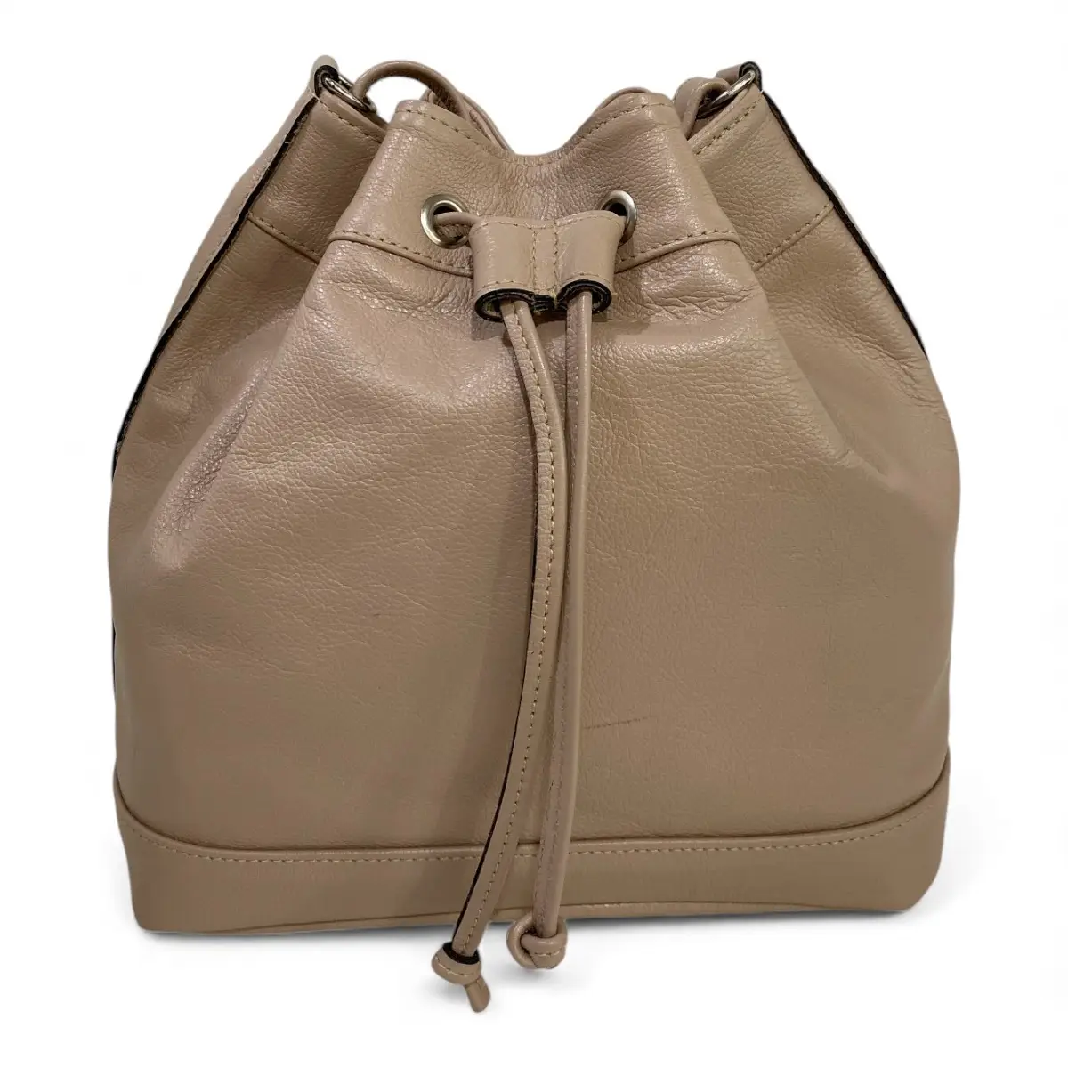 Bolsa Feminina Couro Legitimo Transversal Saco Saquinho Lisa Moda - Imagem 38