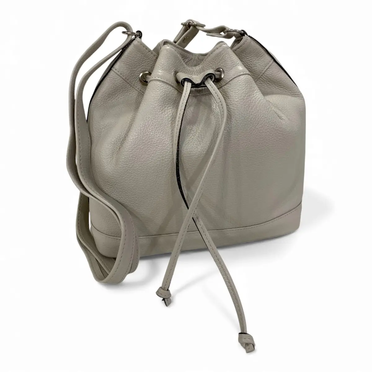 Bolsa Feminina Couro Legitimo Transversal Saco Saquinho Lisa Moda - Imagem 25