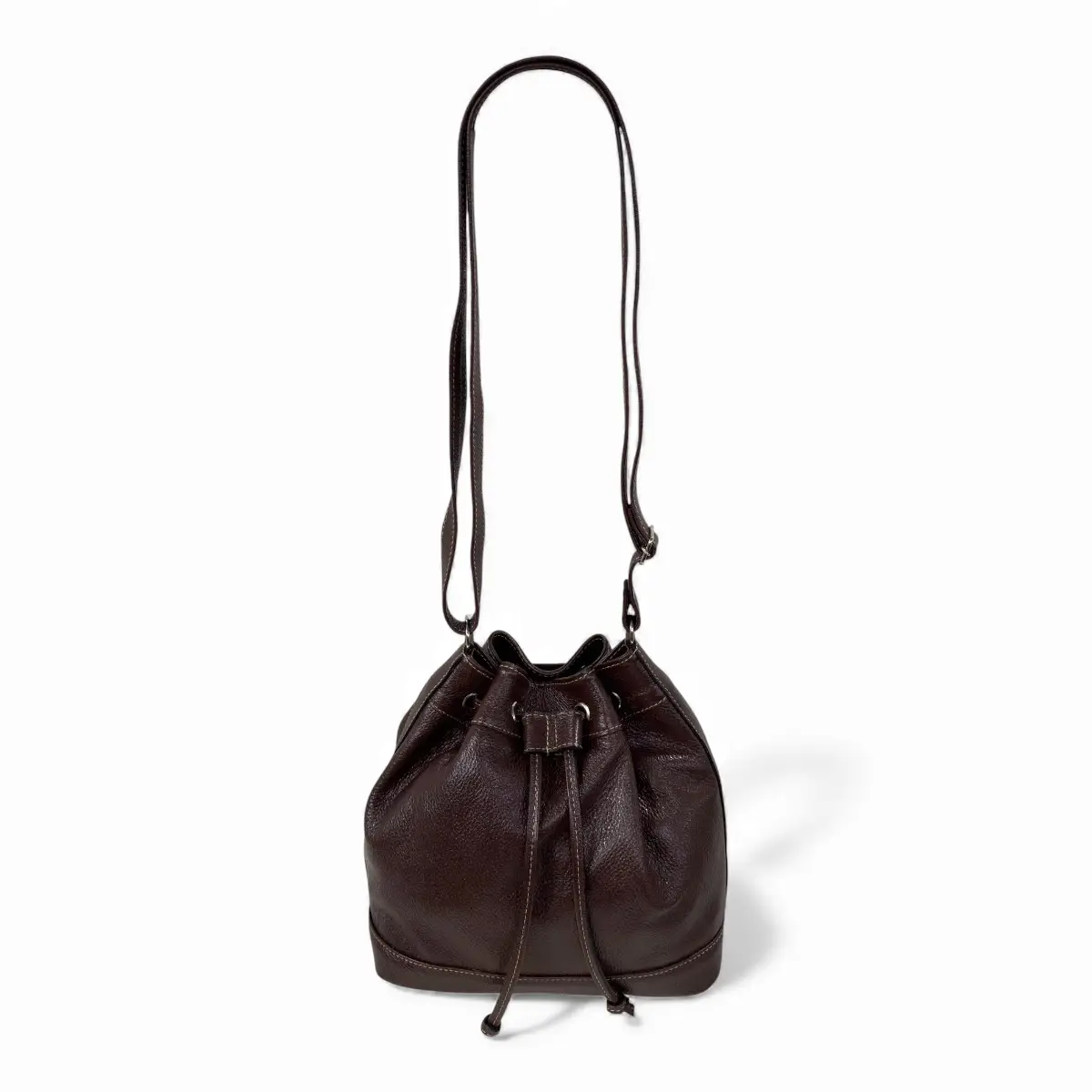 Bolsa Feminina Couro Legitimo Transversal Saco Saquinho Lisa Moda - Imagem 17