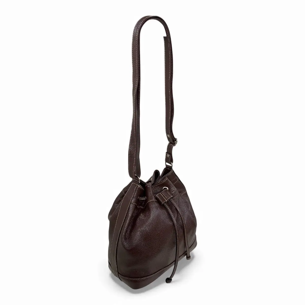 Bolsa Feminina Couro Legitimo Transversal Saco Saquinho Lisa Moda - Imagem 22
