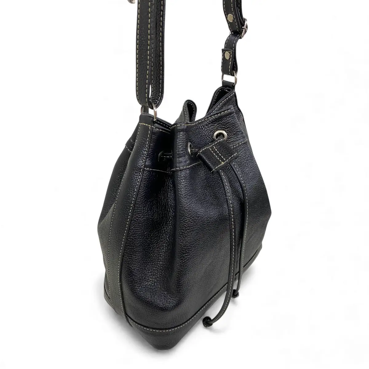 Bolsa Feminina Couro Legitimo Transversal Saco Saquinho Lisa Moda - Imagem 14