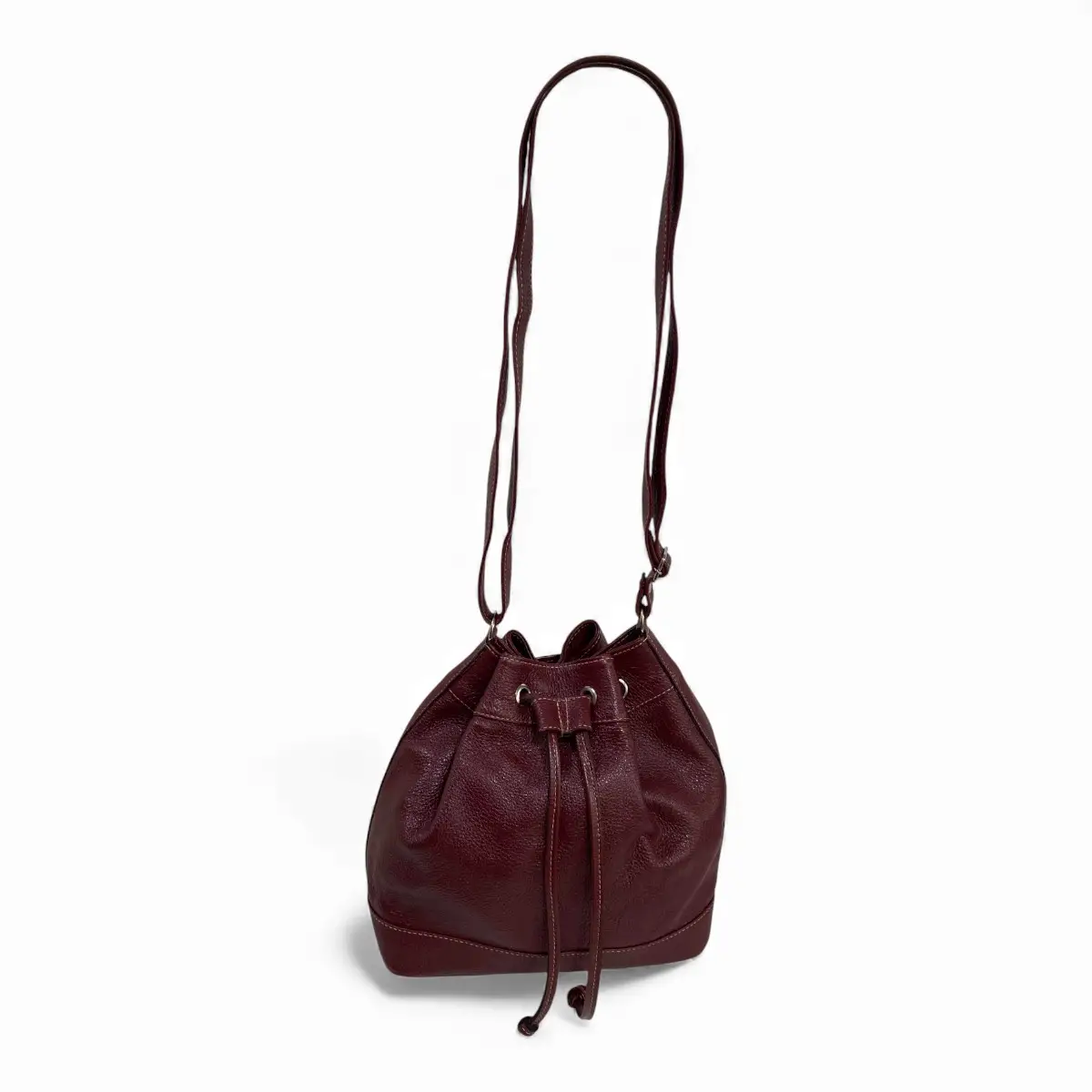 Bolsa Feminina Couro Legitimo Transversal Saco Saquinho Lisa Moda - Imagem 36