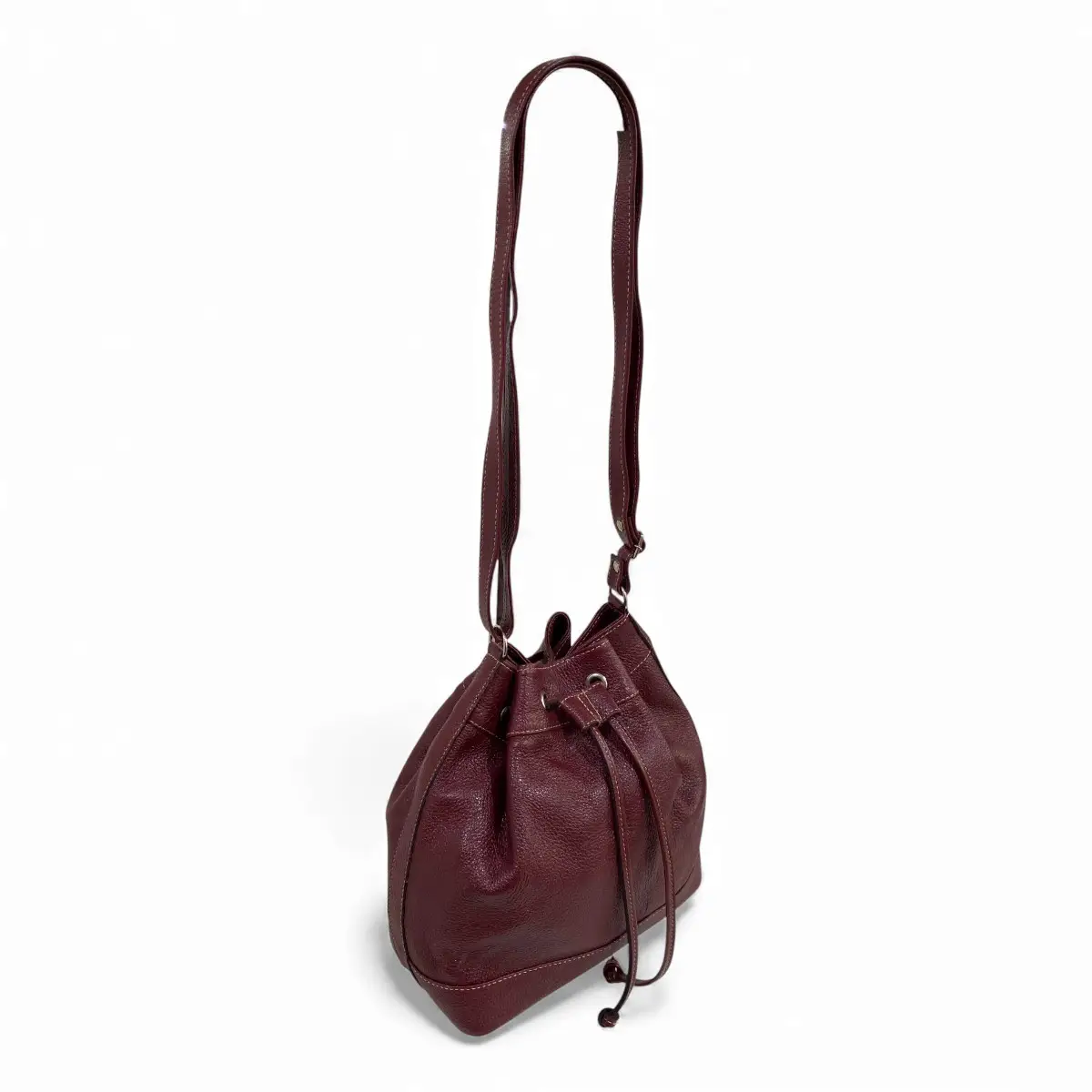 Bolsa Feminina Couro Legitimo Transversal Saco Saquinho Lisa Moda - Imagem 35